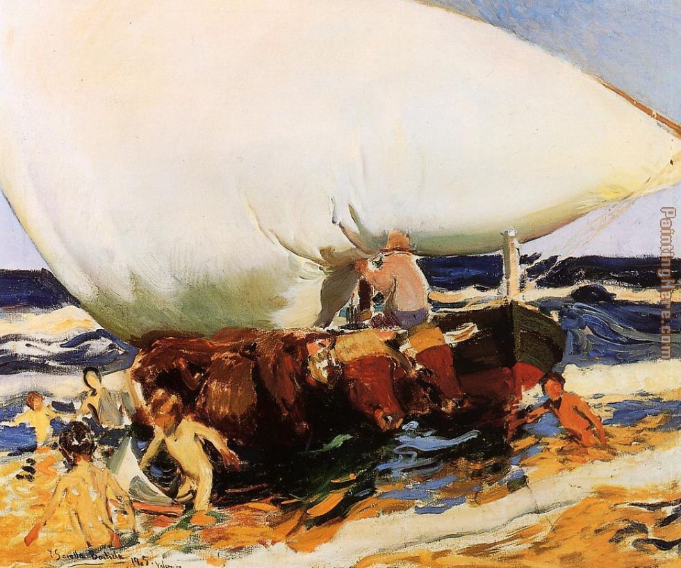 Joaquin Sorolla y Bastida On the Beach Valencia